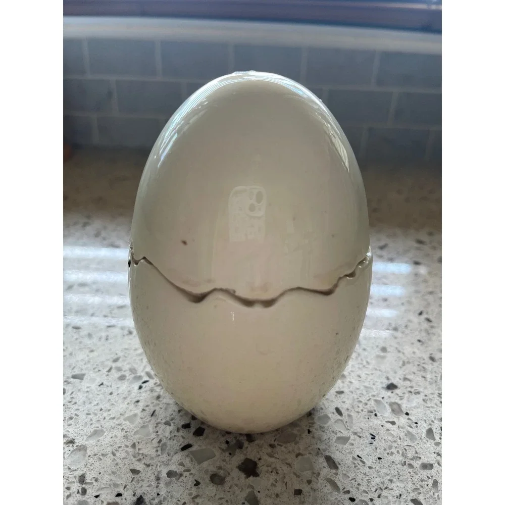 Vintage LegoJapan Ceramic Egg Salt and Pepper Shakers
